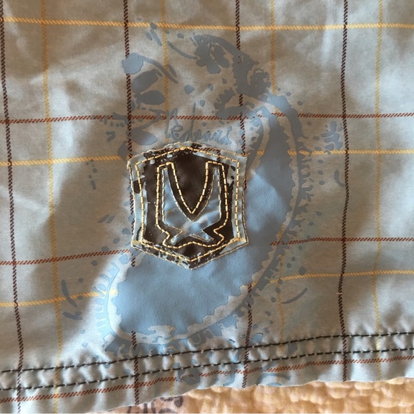 Red Sand Men’s Blue Plaid Swim Board Shorts Size 32 - Picture 6 of 8